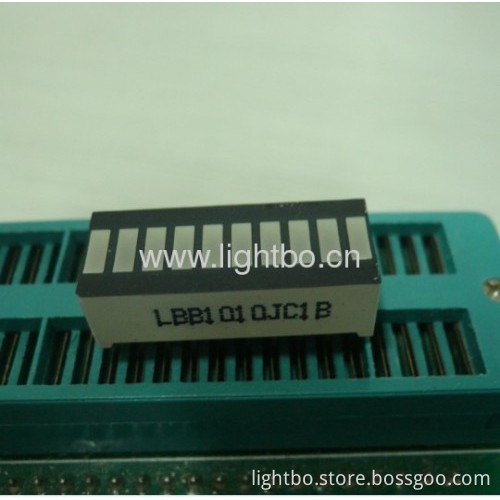 25.4x10.1mm High Bright Red 10-segment Led Light Bar 
